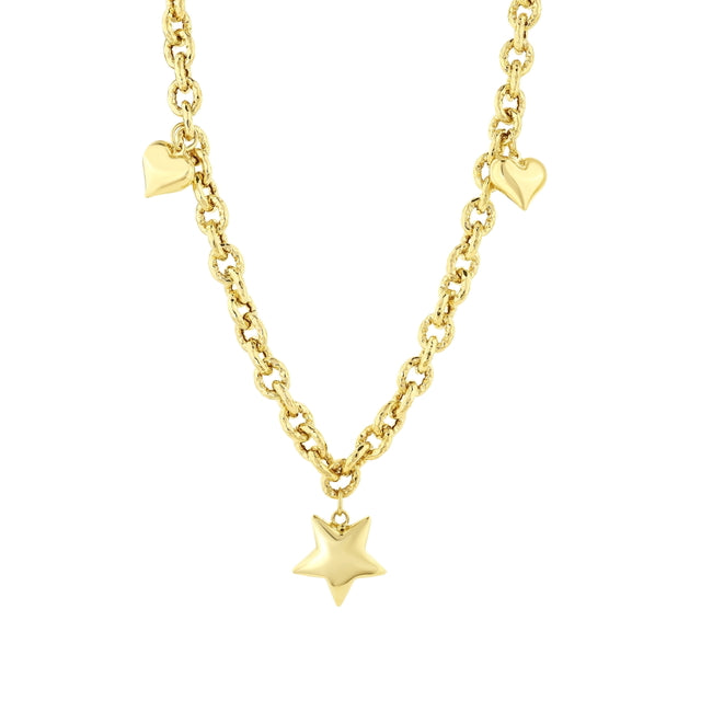14ct Estrella Design Gold Necklace