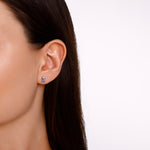 Load image into Gallery viewer, 1.23 Karat Sapphire Earrings