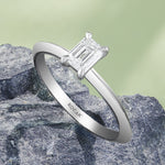Load image into Gallery viewer, 0.50 Karat GH SI Emerald Cut Diamond Ring
