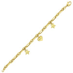 Load image into Gallery viewer, 14ct Luna Design Gold Bracelet