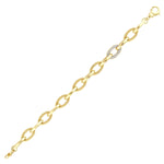 Load image into Gallery viewer, 14ct Elipse Design Gold Bracelet