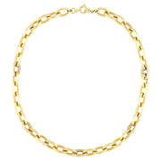 14ct Elipse Design Gold Necklace