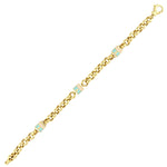 Load image into Gallery viewer, 14ct Bolsa Design Gold Bracelet