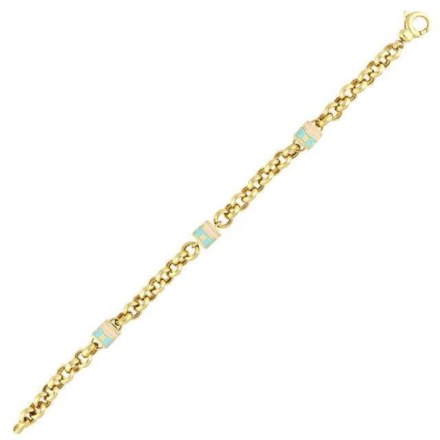 14ct Bolsa Design Gold Bracelet