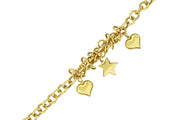 14ct Anillo Design Gold Bracelet