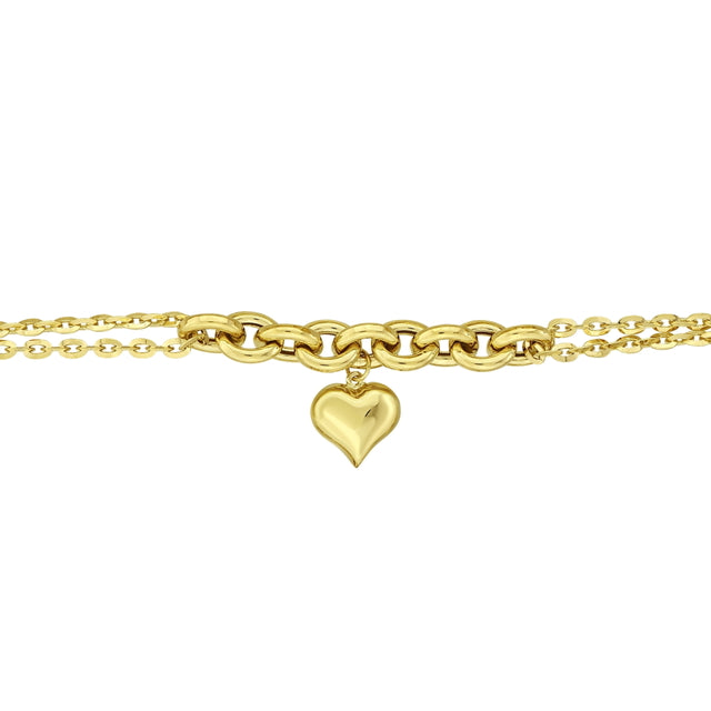 14ct Dual Design Gold Bracelet
