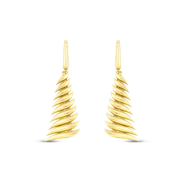14ct Rocoso Design Gold Earrings