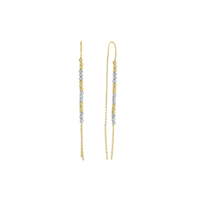 14ct Drop Dorika Design Gold Earrings