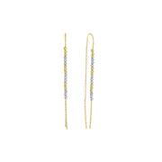 14ct Drop Dorika Design Gold Earrings