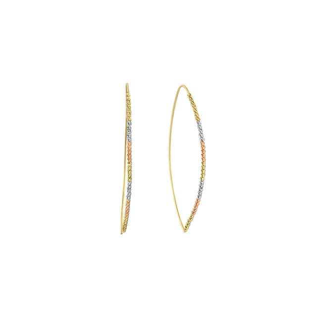 14ct Lanza Design Dorika Gold Earrings