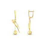 Load image into Gallery viewer, 14ct Punto Design Gold Earrings