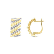 14ct Curva Design Gold Earrings