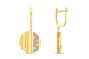 14ct Lover Design Gold Earrings