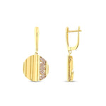 Load image into Gallery viewer, 14ct Lover Design Gold Earrings