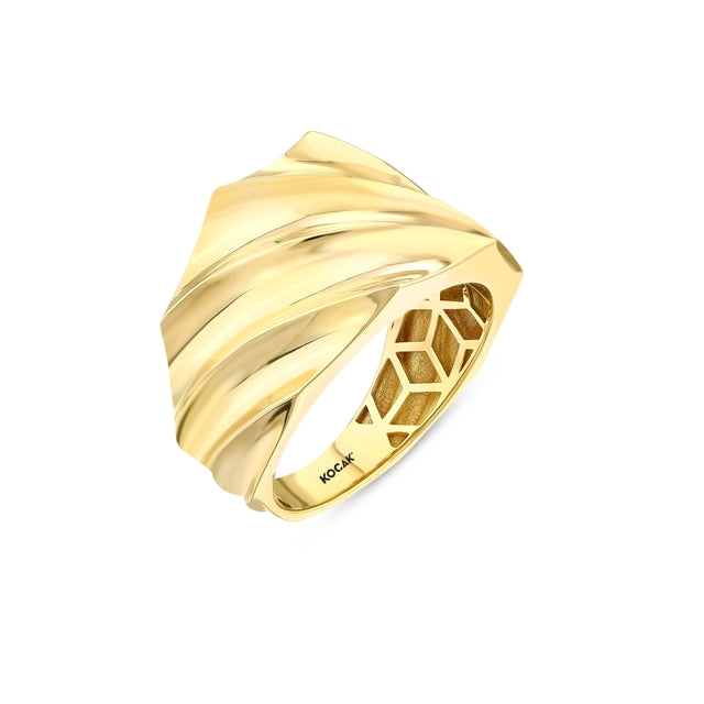 14ct Oyster Design Gold Ring