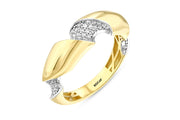 14ct Fold Design Gold Ring