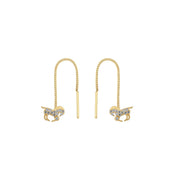 14ct Zincirli Design At Figurlu Gold Earrings