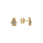 Load image into Gallery viewer, 14ct Penguen Figurlu Gold Earrings