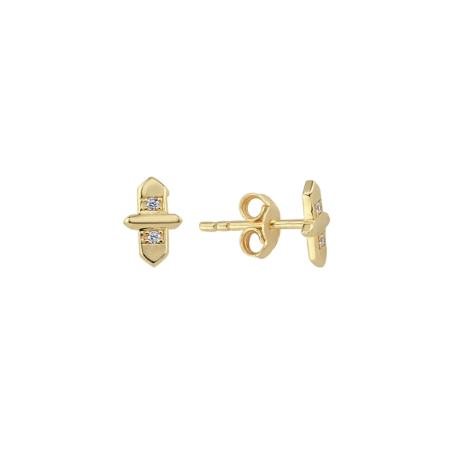 14ct Arco Design Gold Earrings