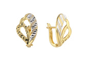 14ct Petalo Design Gold Earrings
