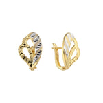 Load image into Gallery viewer, 14ct Petalo Design Gold Earrings