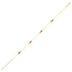 Load image into Gallery viewer, 14ct Kirmizi Figurlu Design Gold Bracelet
