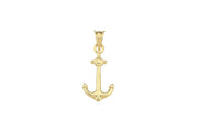 14ct Anchor Design Gold Pendant (Chain Not Included)