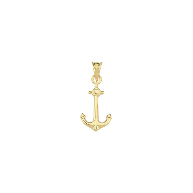 14ct Anchor Design Gold Pendant (Chain Not Included)