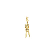14ct Sarilan Double Design Gold Pendant (Chain Not Included)