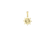 14ct Sparkle Design Rudder Gold Pendant (Chain Not Included)