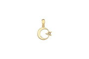 14ct Moon Star Gold Pendant (Chain Not Included)