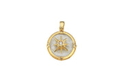 14ct Centre Rotating Compass Gold Pendant (Chain Not Included)