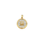 Load image into Gallery viewer, 14ct Centre Rotating Compass Gold Pendant (Chain Not Included)