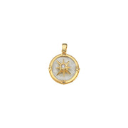 14ct Centre Rotating Compass Gold Pendant (Chain Not Included)