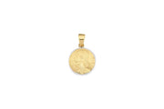 14ct Coin Design Gold Pendant (Chain Not Included)