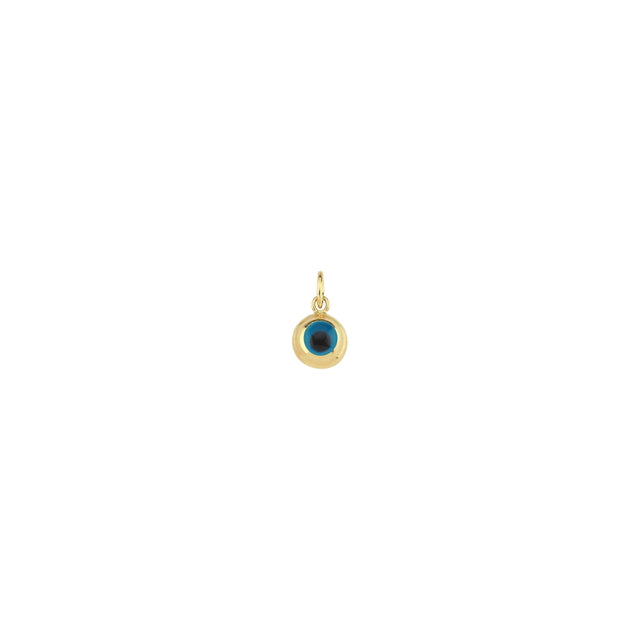14ct Eye Design Gold Pendant (Chain Not Included)