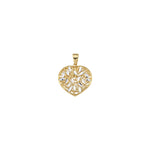 Load image into Gallery viewer, 14ct Cage Design Heart Gold Pendant (Chain Not Included)