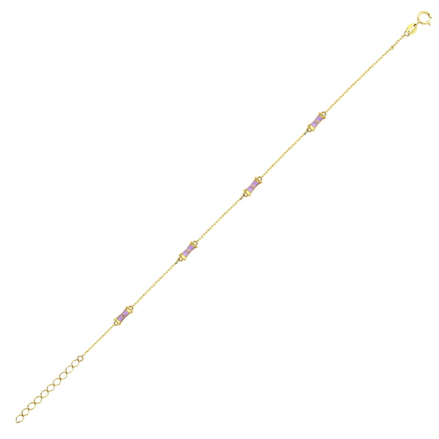 14ct Lila Figurlu Design Gold Bracelet