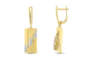 14ct Piazza Design Gold Earrings