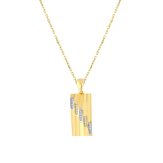 14ct Piazza Design Gold Pendant (Chain Not Included)