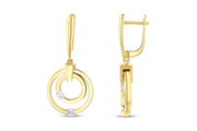 14ct Anello Design Gold Earrings