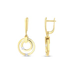Load image into Gallery viewer, 14ct Anello Design Gold Earrings