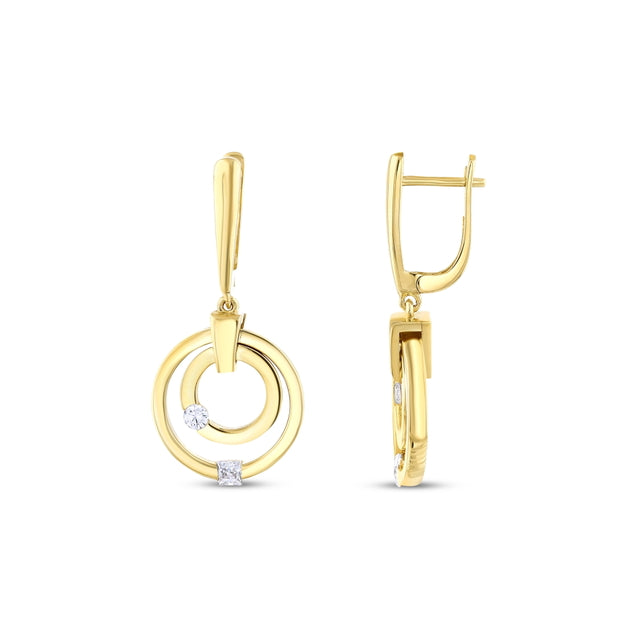 14ct Anello Design Gold Earrings