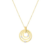 14ct Ring Design Gold Pendant (Chain Not Included)