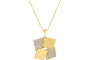 14ct Piazze Design Gold Pendant (Chain Not Included)