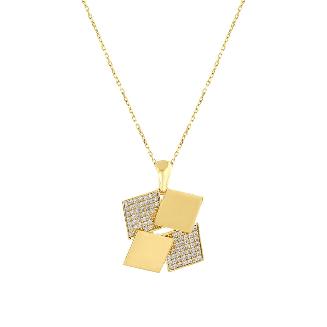 14ct Piazze Design Gold Pendant (Chain Not Included)