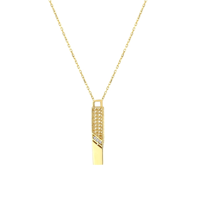 14ct Rete Design Gold Pendant (Chain Not Included)