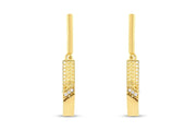 14ct Rete Design Gold Earrings