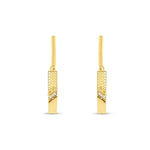 Load image into Gallery viewer, 14ct Rete Design Gold Earrings