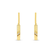 14ct Rete Design Gold Earrings